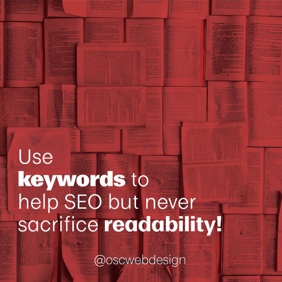 quality content and readability to avoid seo mistakes made.